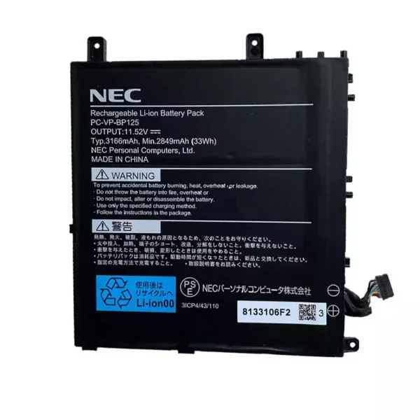 Baterai Laptop Original NEC PC-VP-BP125