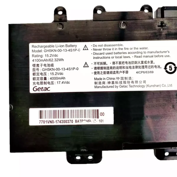 Baterai Laptop Original Getac GH5KN-00-13-4S1P-0 - Image 3