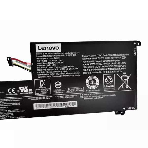 Baterai Laptop Original LENOVO L16L6PC1 - Image 3