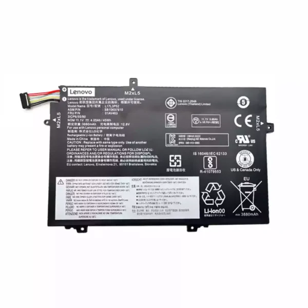 Baterai Laptop Original LENOVO 01AV463,SB10K97610