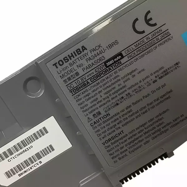 Baterai Laptop Original Toshiba Portege R200,R200-110,R200-S234 - Image 3