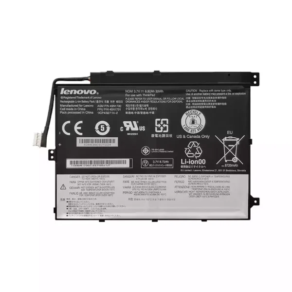 Baterai Laptop Original LENOVO Thinkpad Tablet 10 TP00064A