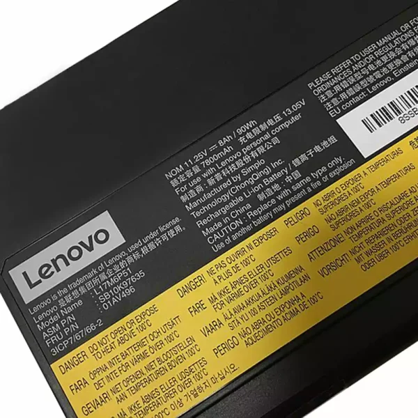 Baterai Laptop Original LENOVO L17M6P51 L17L6P51 - Image 3