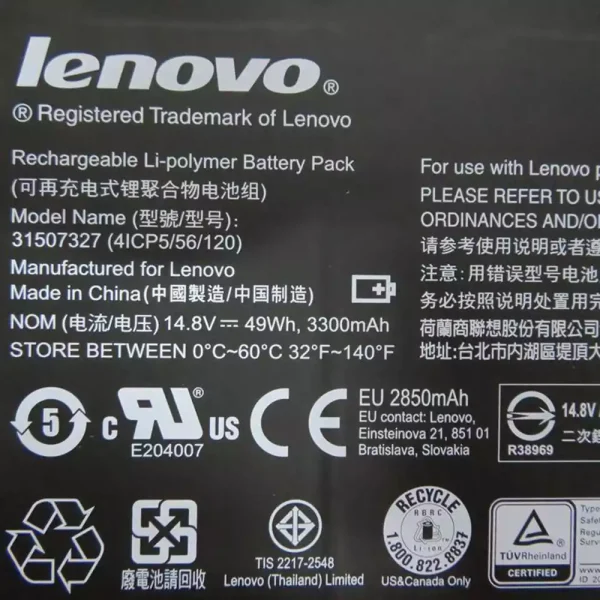 Baterai Laptop Original LENOVO AIO PC HORIZON 2S - Image 2