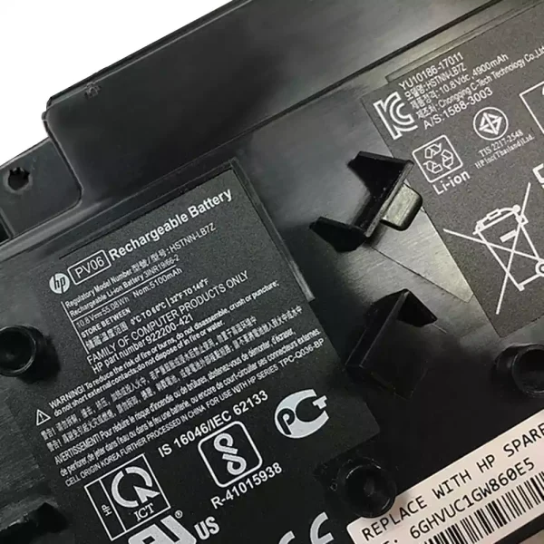 Baterai Laptop Original HP PV06 922200-421 HSTNN-LB7Z - Gambar 3