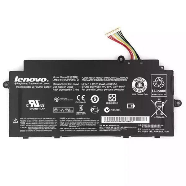 Baterai Laptop Original LENOVO L11L6P01