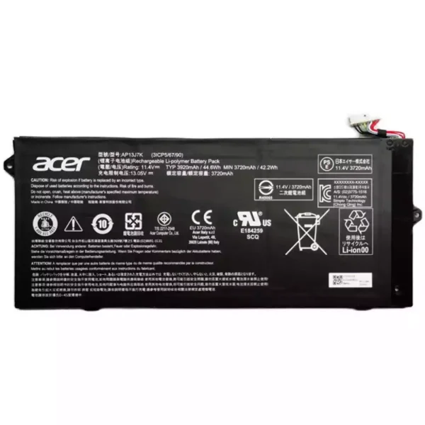 Baterai Laptop Original Acer AP13J7K