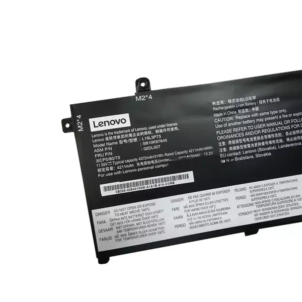 Baterai Laptop Original LENOVO SB10K97645 SB10K97646 02DL007 02DL008 - Image 2