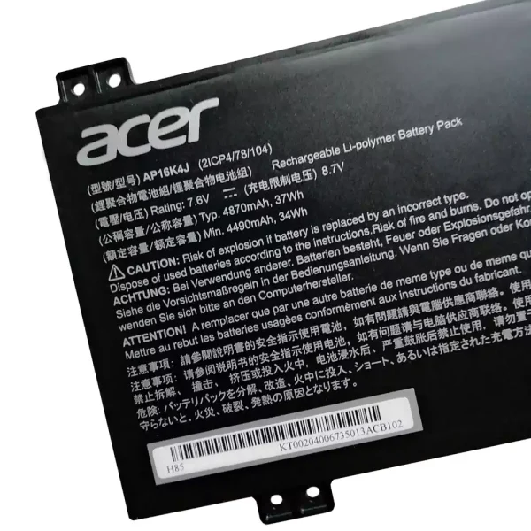 Baterai Laptop Original Acer AP16K4J - Image 3