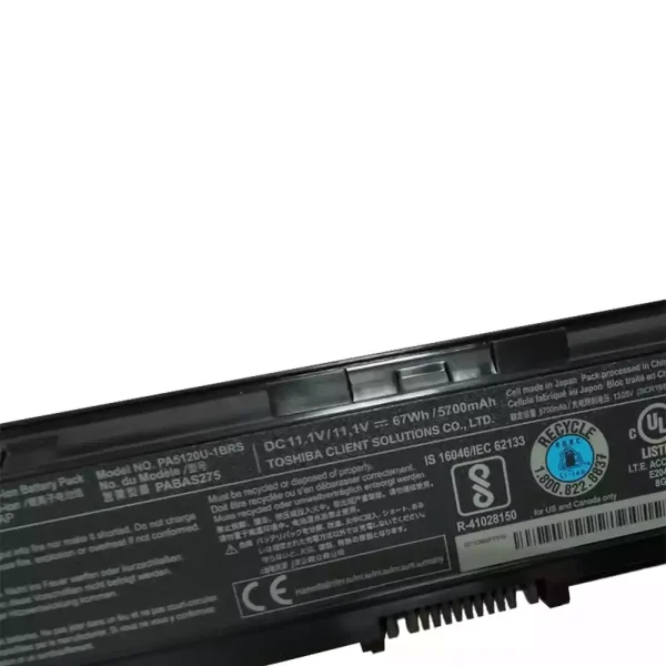 Baterai Laptop Original TOSHIBA PA5120U-1BRS PABAS275 - Image 3