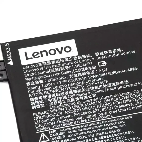 Baterai Laptop Original LENOVO L16C4PB1 - Image 3