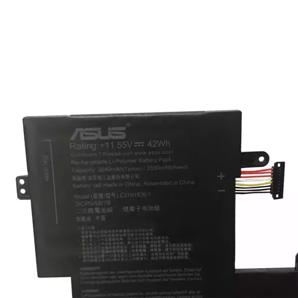 Baterai Laptop Original ASUS C31N1836-1 - Image 2