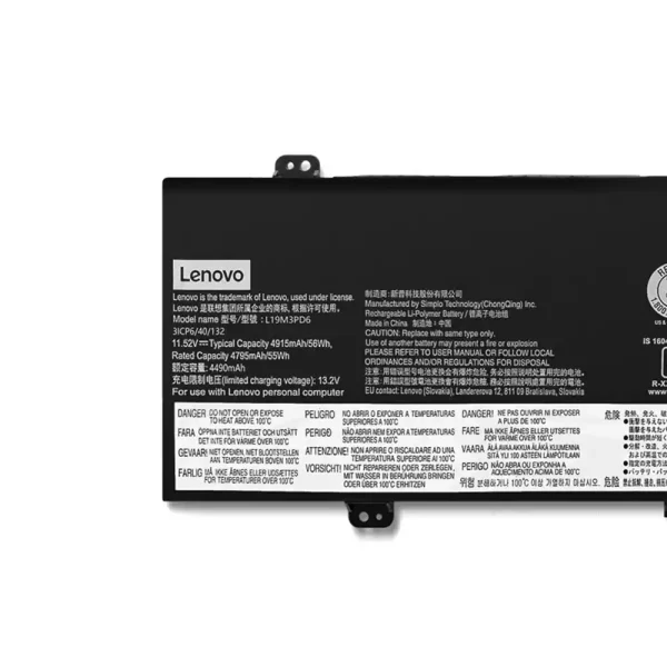 Baterai Laptop Original LENOVO L19D3PD6 L19M3PD6 - Image 3