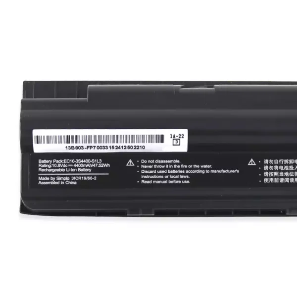 Baterai Laptop Original EC10-3S4400-S1L3 EC10-3S4400-G1L3,EC10-3S4400-S4N3,EC10-3S4400-S1N3,EC10-3S5200-S1L5 - Image 3