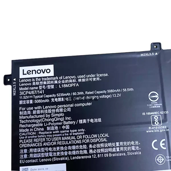 Baterai Laptop Original LENOVO Yoga C740-15IML - Image 3