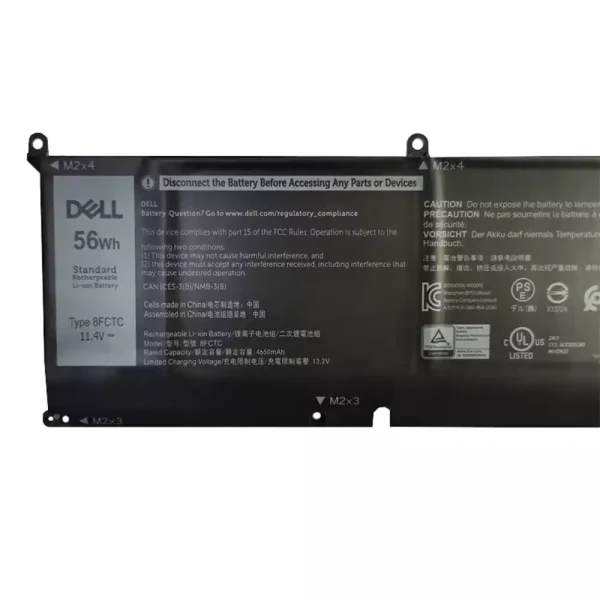 Baterai Laptop Original DELL 8FCTC - Image 3