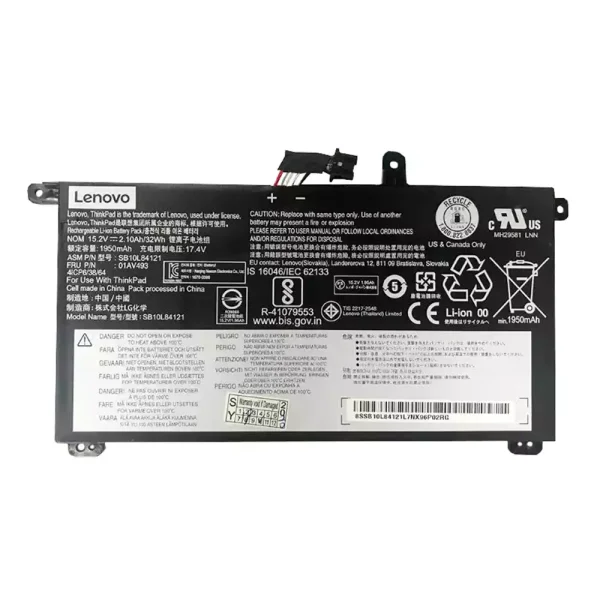 Baterai Laptop Original LENOVO Thinkpad T570 T580 P51S P52S