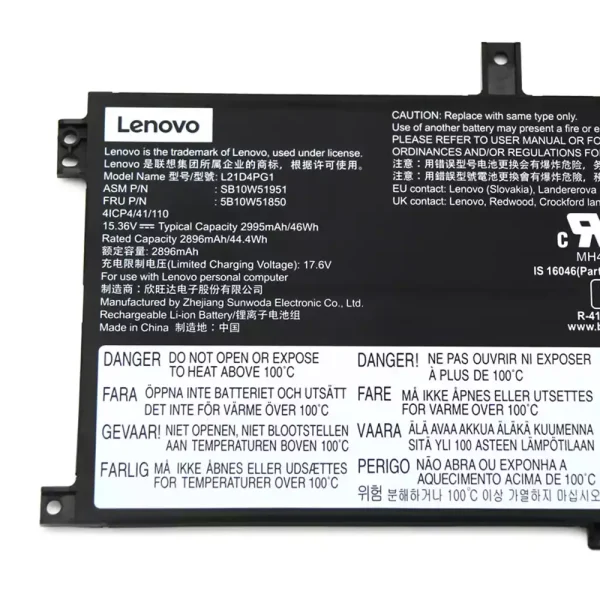 Baterai Laptop Original LENOVO L21C4PG1 L21D4PG1 L21L4PG1 - Image 3