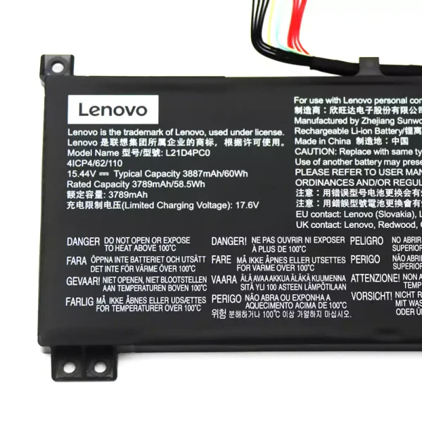 Baterai Laptop Original LENOVO L21D4PC0 - Image 3