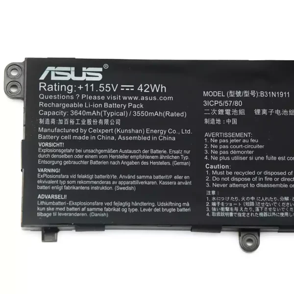 Baterai Laptop Original ASUS ADOL 14FQC TP470EZ TP470EA TM420IA M413DA - Image 3