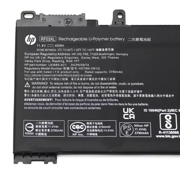 Baterai Laptop Original HP RF03XL - Image 3