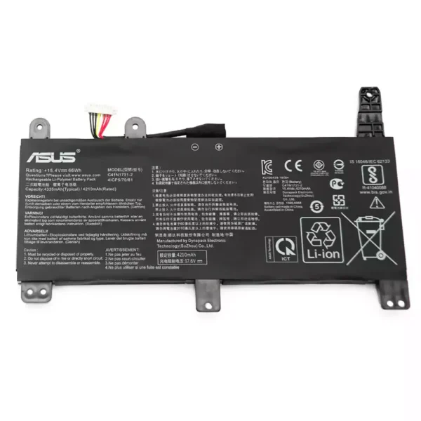 Baterai Laptop Original ASUS C41N1731-2