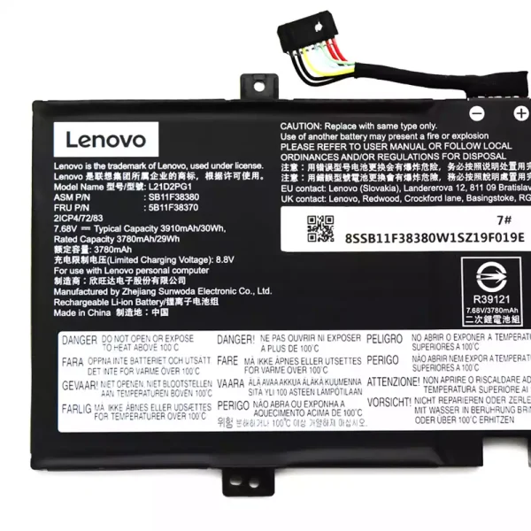 Baterai Laptop Original LENOVO L21D2PG1 L21C2PG1 L21M2PG1 - Image 3