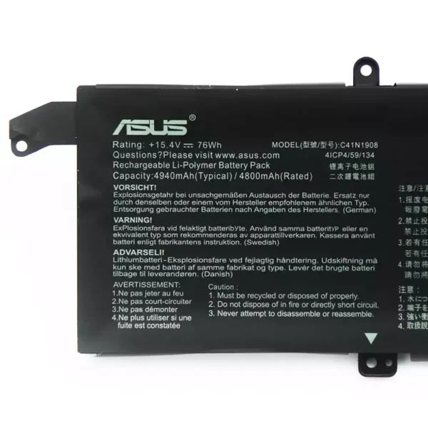 Baterai Laptop Original ASUS ROG Zephyrus G14 GA401 GA401II GA401IU GA401IV GA401IH GA401QE GA401QM - Image 3