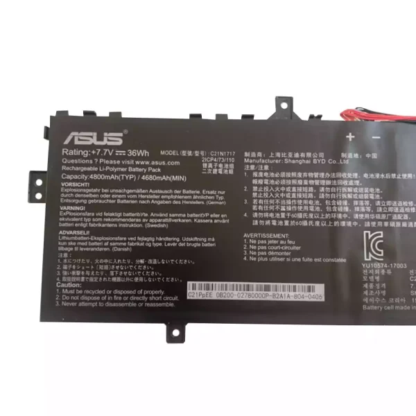 Baterai Laptop Original ASUS C21N1717 - Image 3