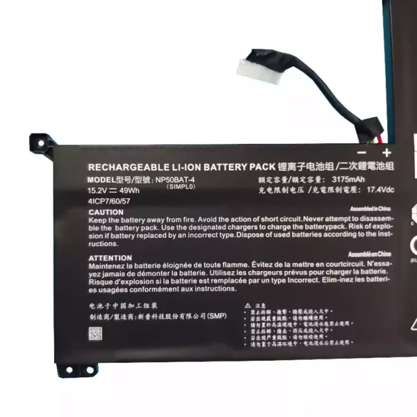 Baterai Laptop Original ThundeRobot 911M TR HJK,SCHENKER XMG Focus 15 - Image 3