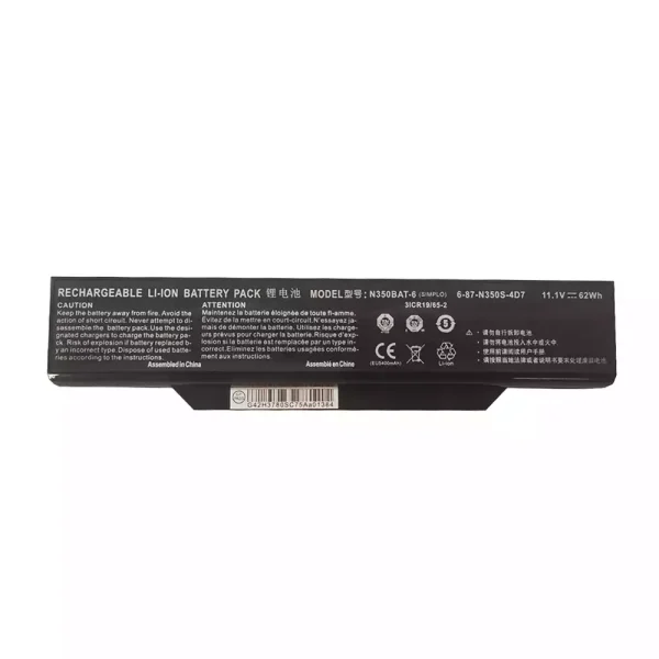 Baterai Laptop Original CLEVO N350BAT-6 6-87-W350S-4D7