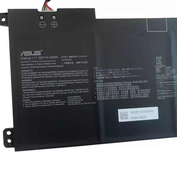 Baterai Laptop Original ASUS C31N1912 - Image 3