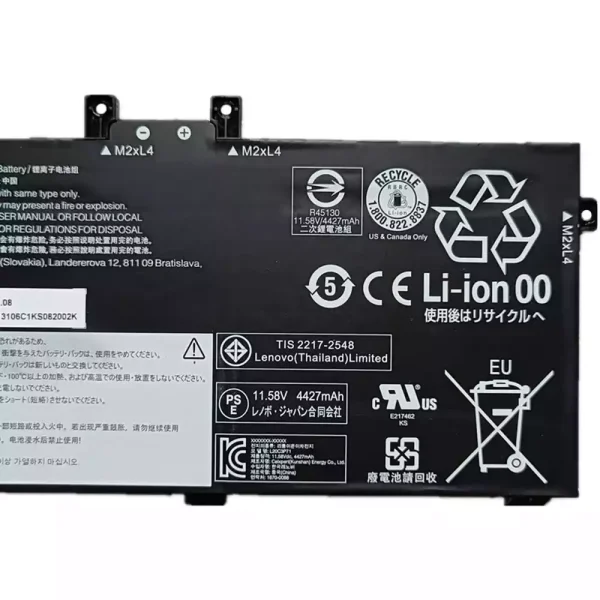 Baterai Laptop Original LENOVO X13 Yoga G2,SB11A13105 SB11A13106 5B11A13107 5B11A13108 - Image 4