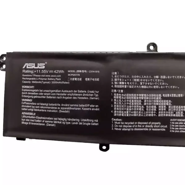 Baterai Laptop Original ASUS C31N1915 - Image 2