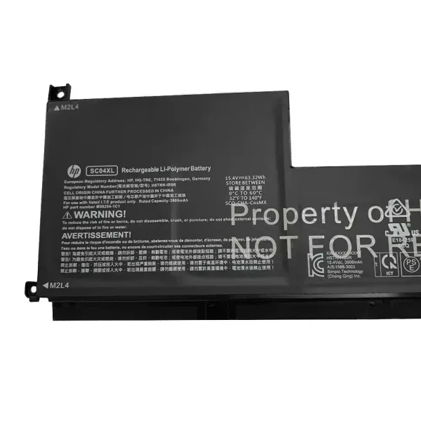 Baterai Laptop Original HP SC04XL - Image 3