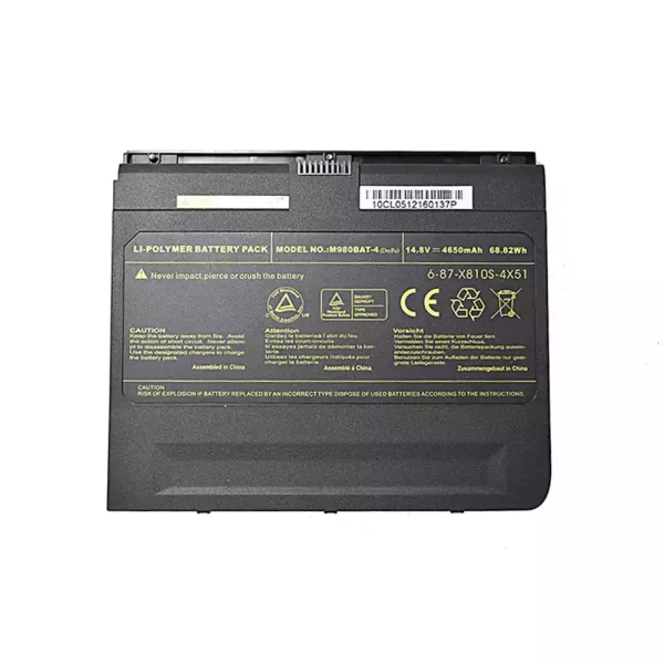 Baterai Laptop Original CLEVO 6-87-X810S-4X5 6-87-M980S-4X51,X8100 M980NU