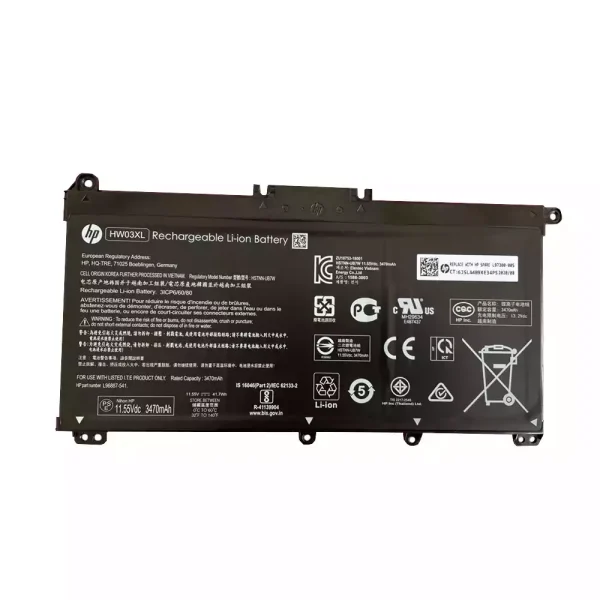 Baterai Laptop Original HP TPN-C131 TPN-Q188 TPN-190 TPN-191