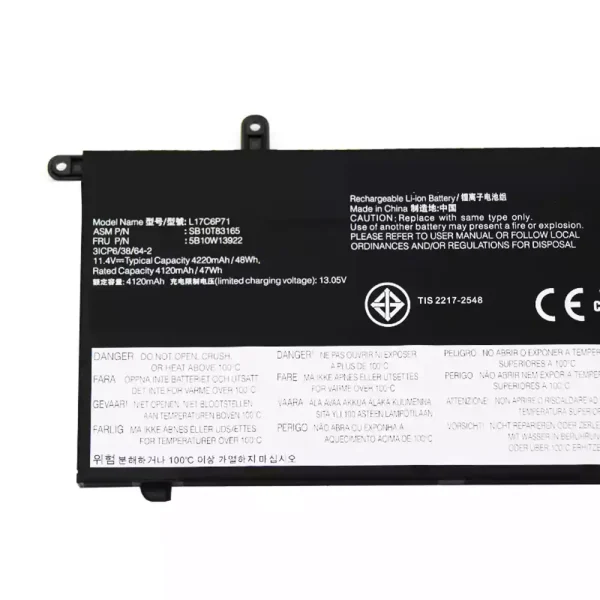 Baterai Laptop Original LENOVO L17C6P72 L17S6P72 - Image 3