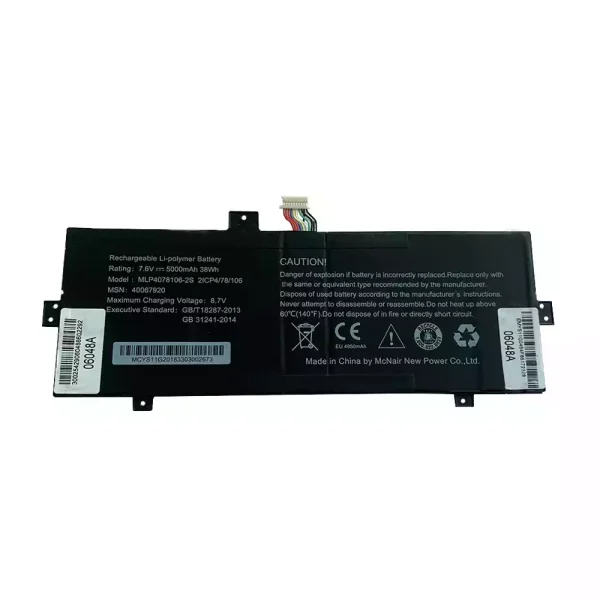 Baterai Laptop Original MLP4078106-2S