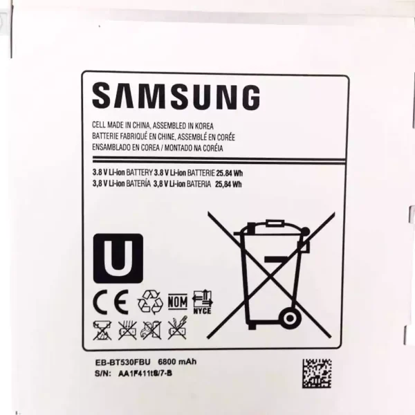 Baterai Tablet Original SAMSUNG EB-BT530FBC,EB-BT530FBU,EB-BT530FBE - Image 3