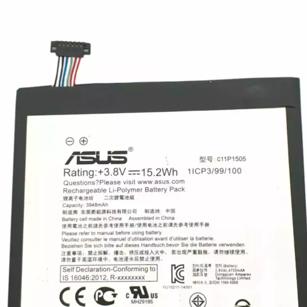 Baterai Tablet Original ASUS C11P1505 - Image 3