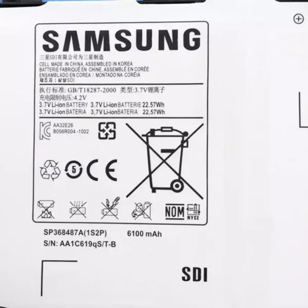 Baterai Tablet Original SAMSUNG SP368487A,SP368487A(1S2P) - Image 3