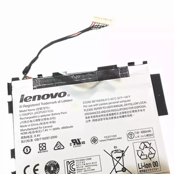 Baterai Tablet Original LENOVO L13S2P21 - Image 3