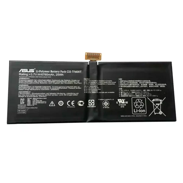 Baterai Tablet Original ASUS C12-TF600T,VivoTab RT TF600T TF600TG