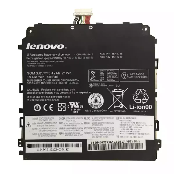 Baterai Tablet Original LENOVO 45N1718,45N1719