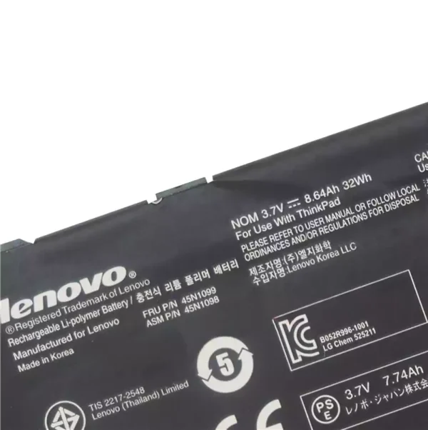 Baterai Tablet Original LENOVO 45N1099,45N1098 - Image 3