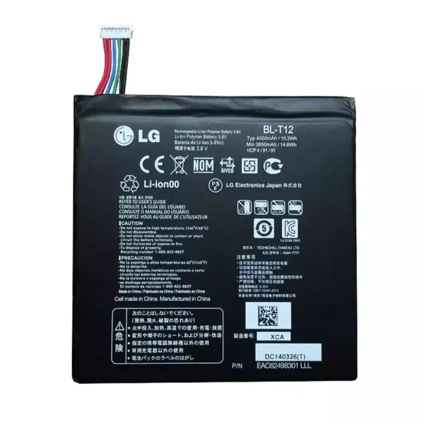 Baterai Tablet Original LG BL-T12