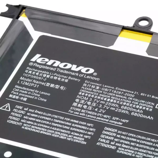 Baterai Tablet Original LENOVO L12M2P31 - Image 3