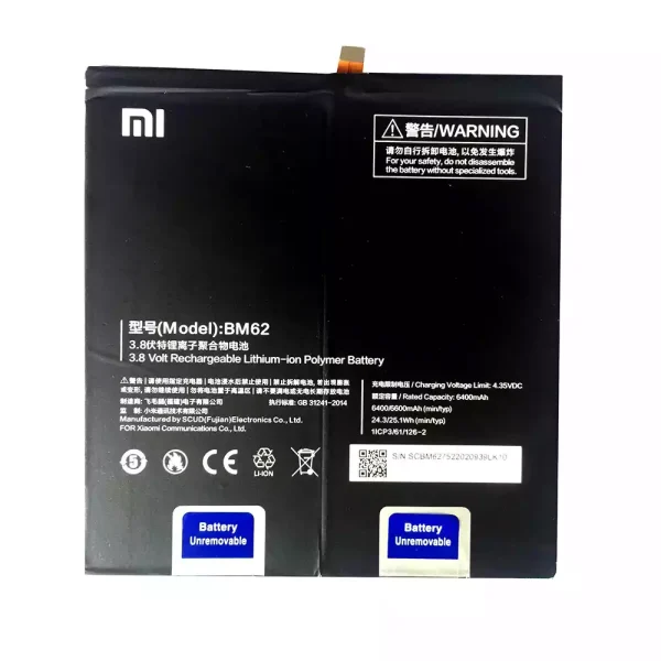 Baterai Tablet Original XiaoMi BM62,Mipad 3