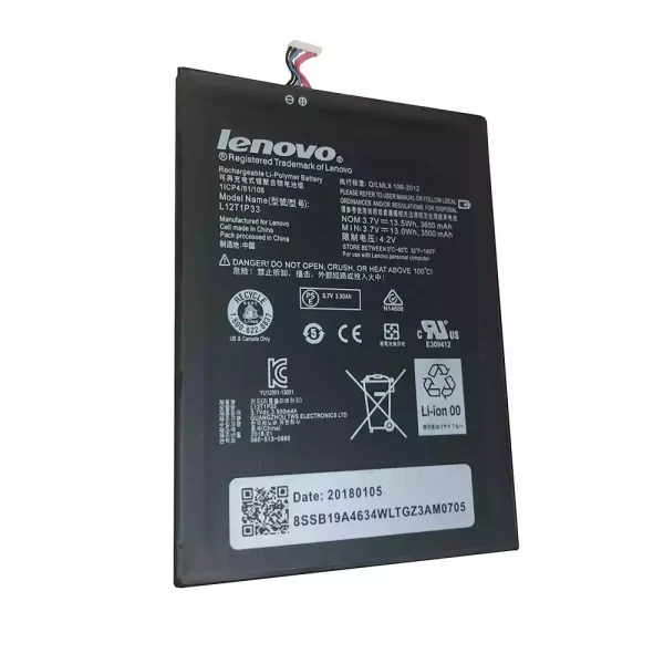 Baterai Tablet Original LENOVO L12T1P33